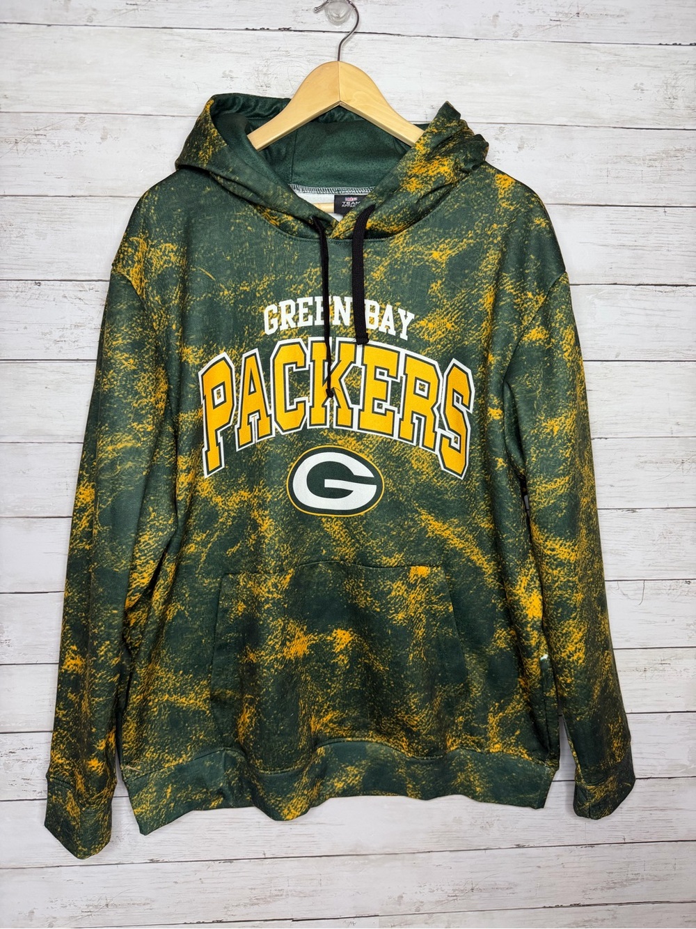 NFL Team Apparel Green Bay Packers Hoodie Sweatshirt Men’s XL